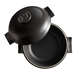 Emile Henry Delight Black Ceramic Induction Braiser, 27cm New