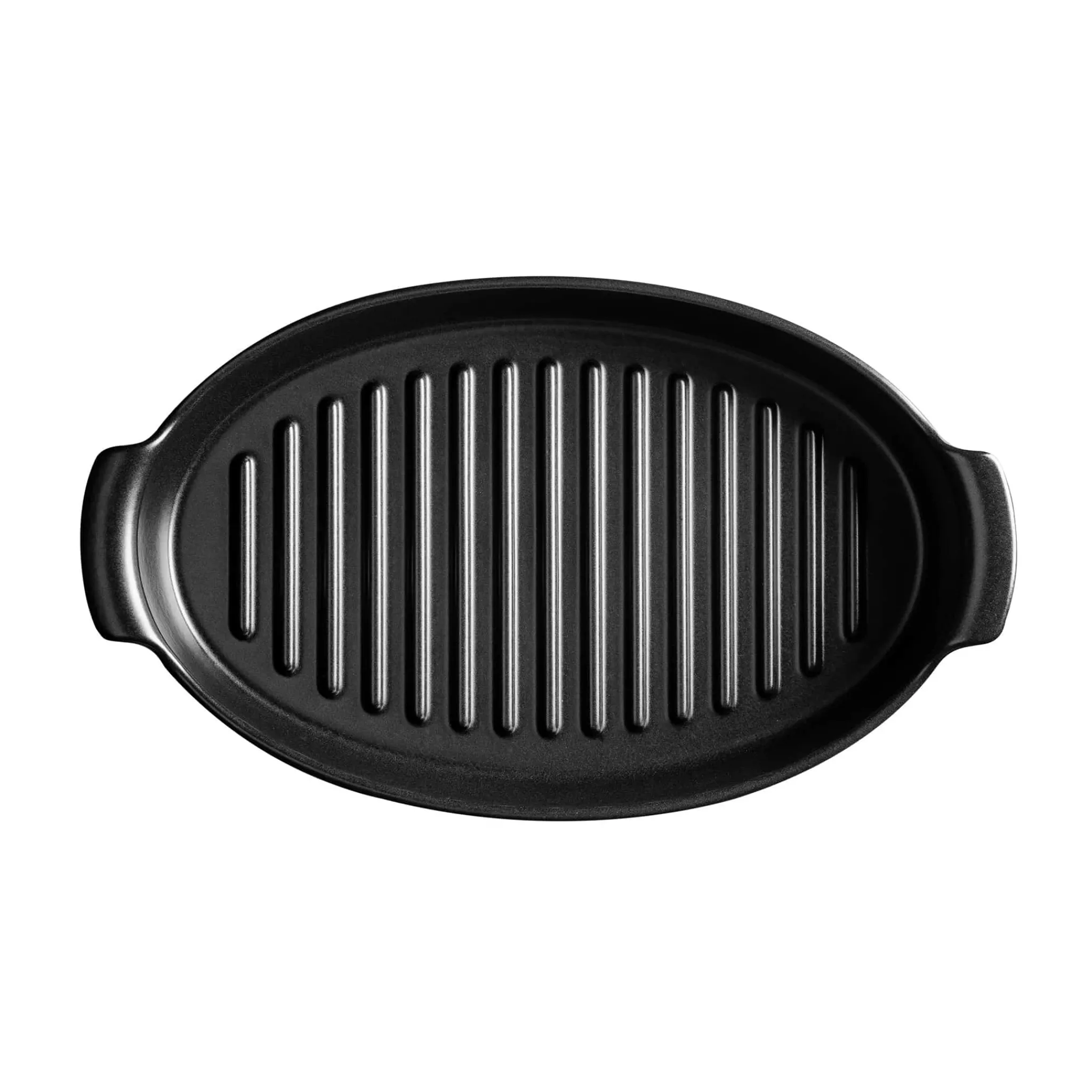 Emile Henry Limited Edition Black BBQ Griddle, 42.5x25cm Hot