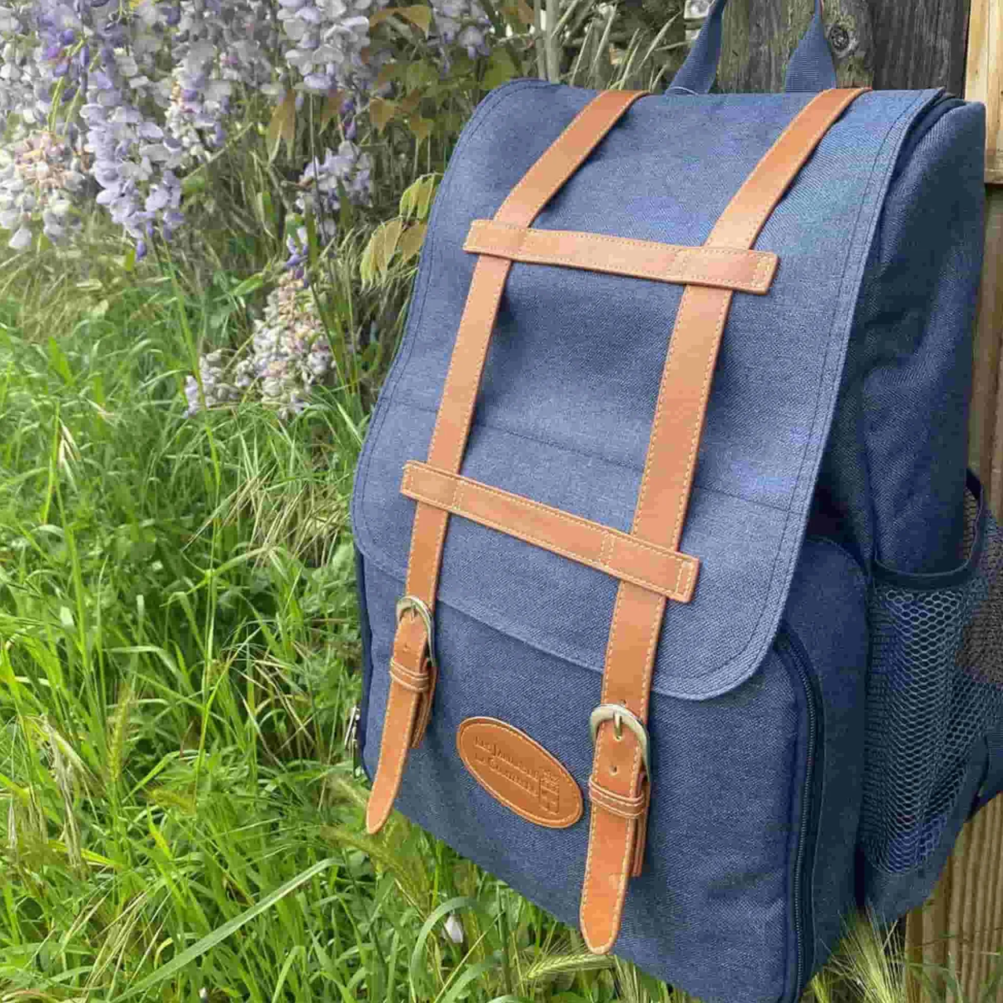 Les Jardin de la Comtesse Escapade Navy Picnic Backpack, 4 Person Online