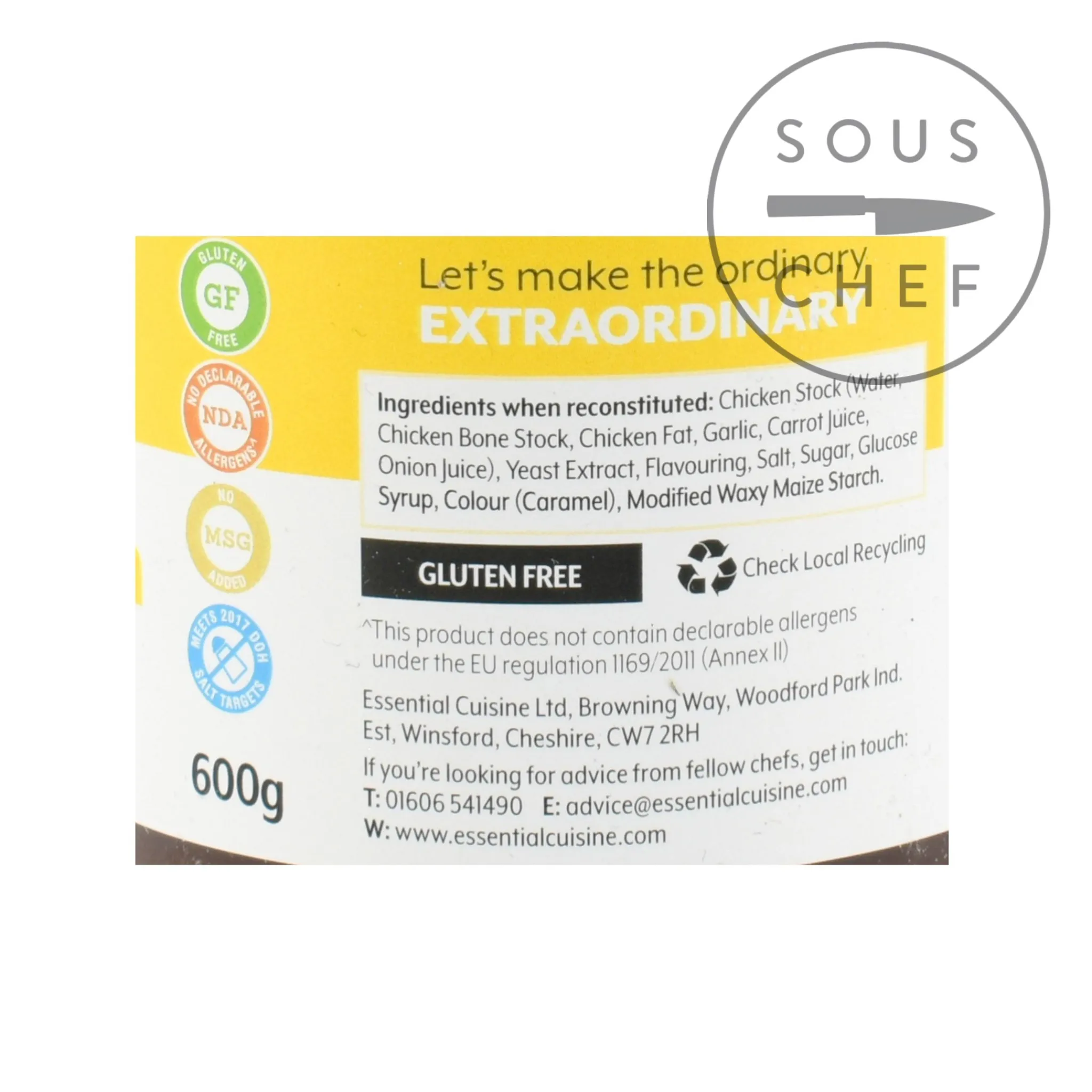 Essential Cuisine Chicken Glace, 600g Discount