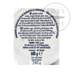 Fabbri Amarena Cherries in Syrup - Opaline Jar, 600g Outlet