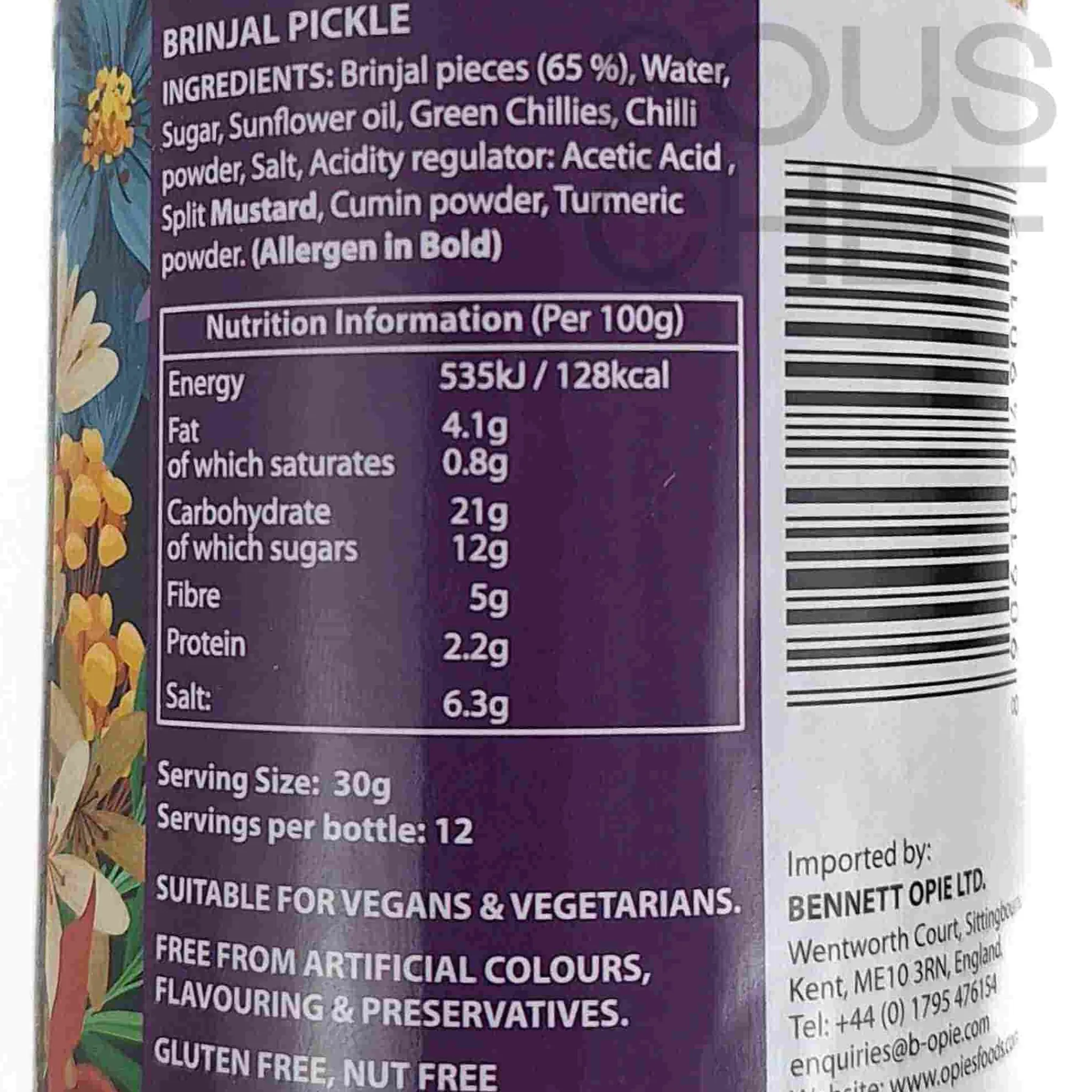 Ferns ' Brinjal Pickle, 380g Online