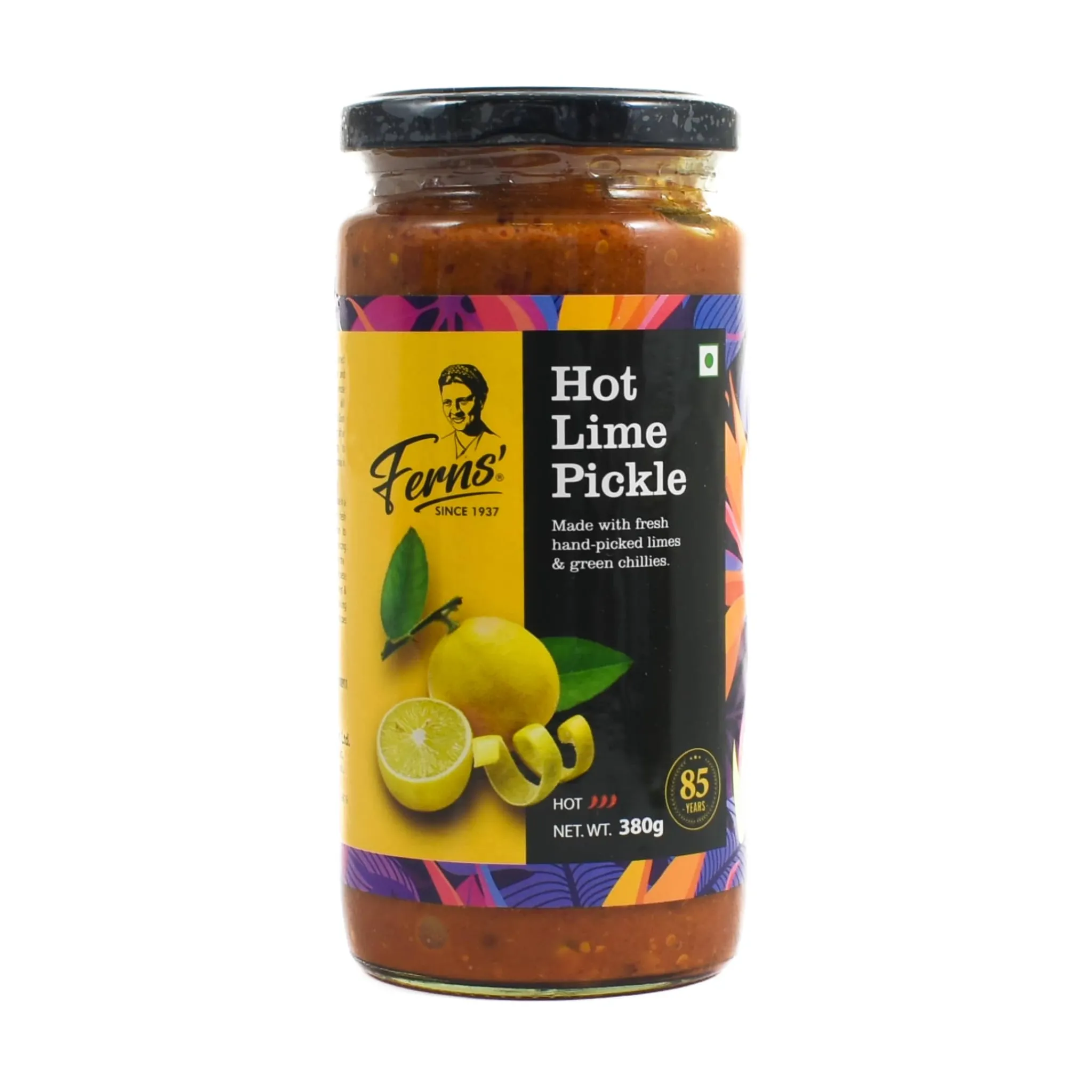 Ferns ' Hot Lime Pickle, 380g New