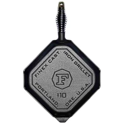 Finex Cast Iron Grill Pan, 25cm (10inch) Hot