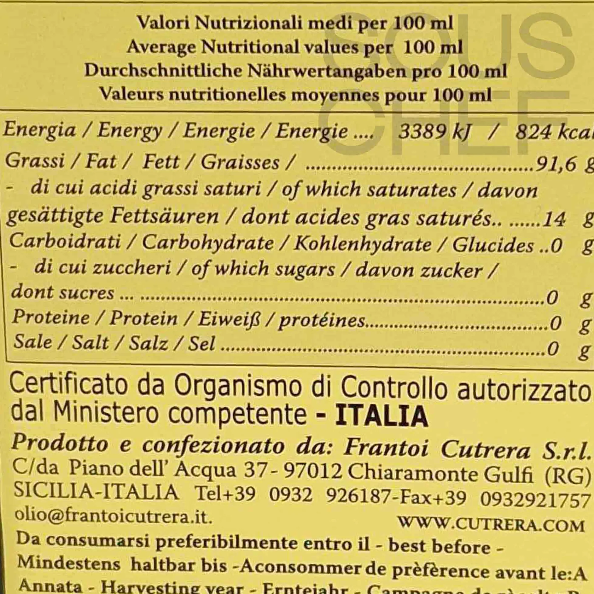 Frantoi Cutrera Primo PDO Monti Iblei Extra Virgin Olive Oil Sale