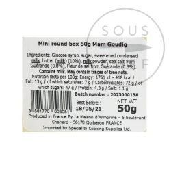 Maison D'Armorine French Salted Butter Caramels in Wooden Box, 50g