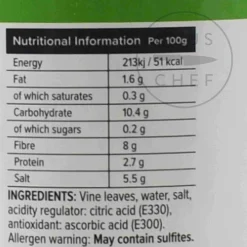 Gama Vine Leaves in Brine, 680g Outlet