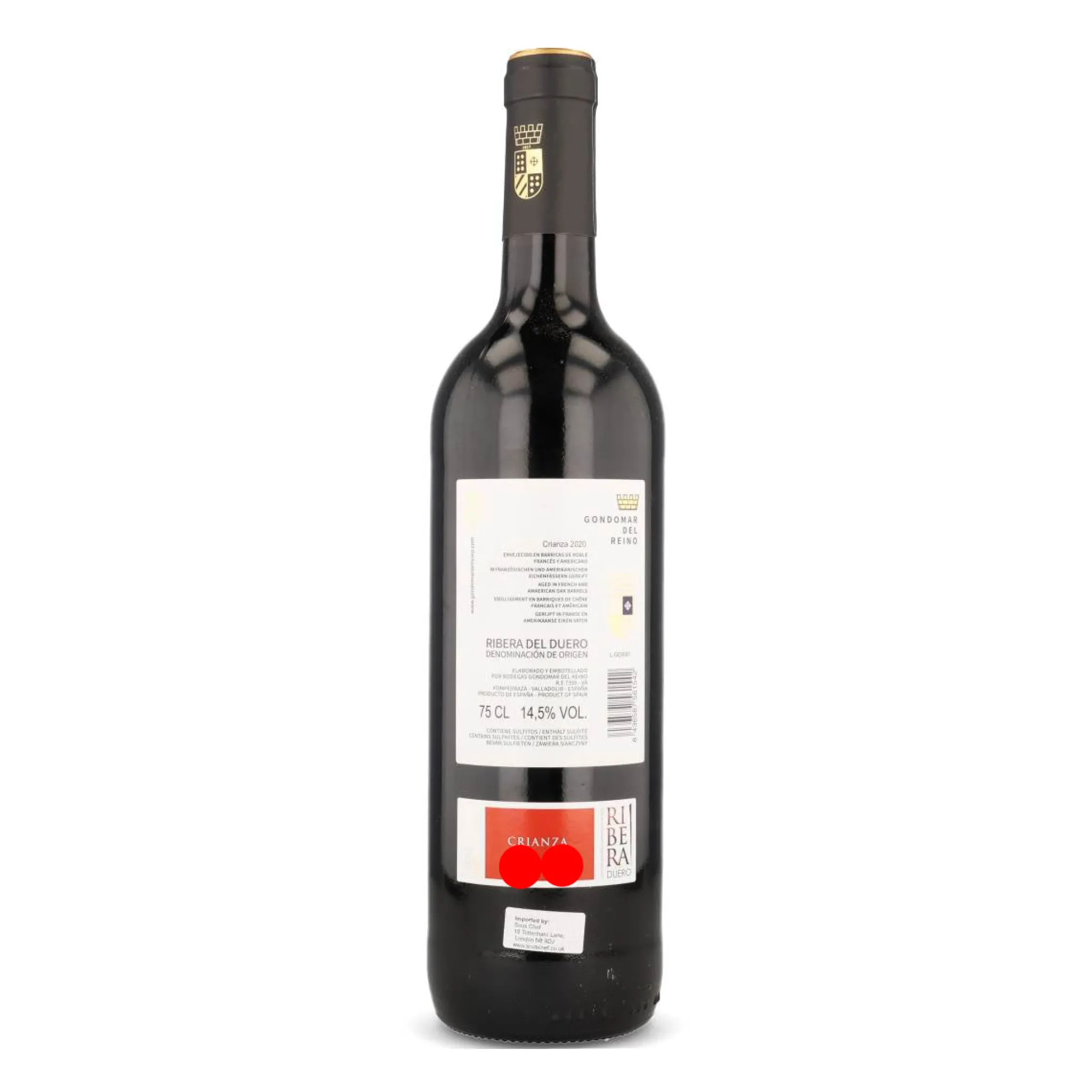 Gondomar del Reino Ribera del Duero Crianza 2020, 750ml New
