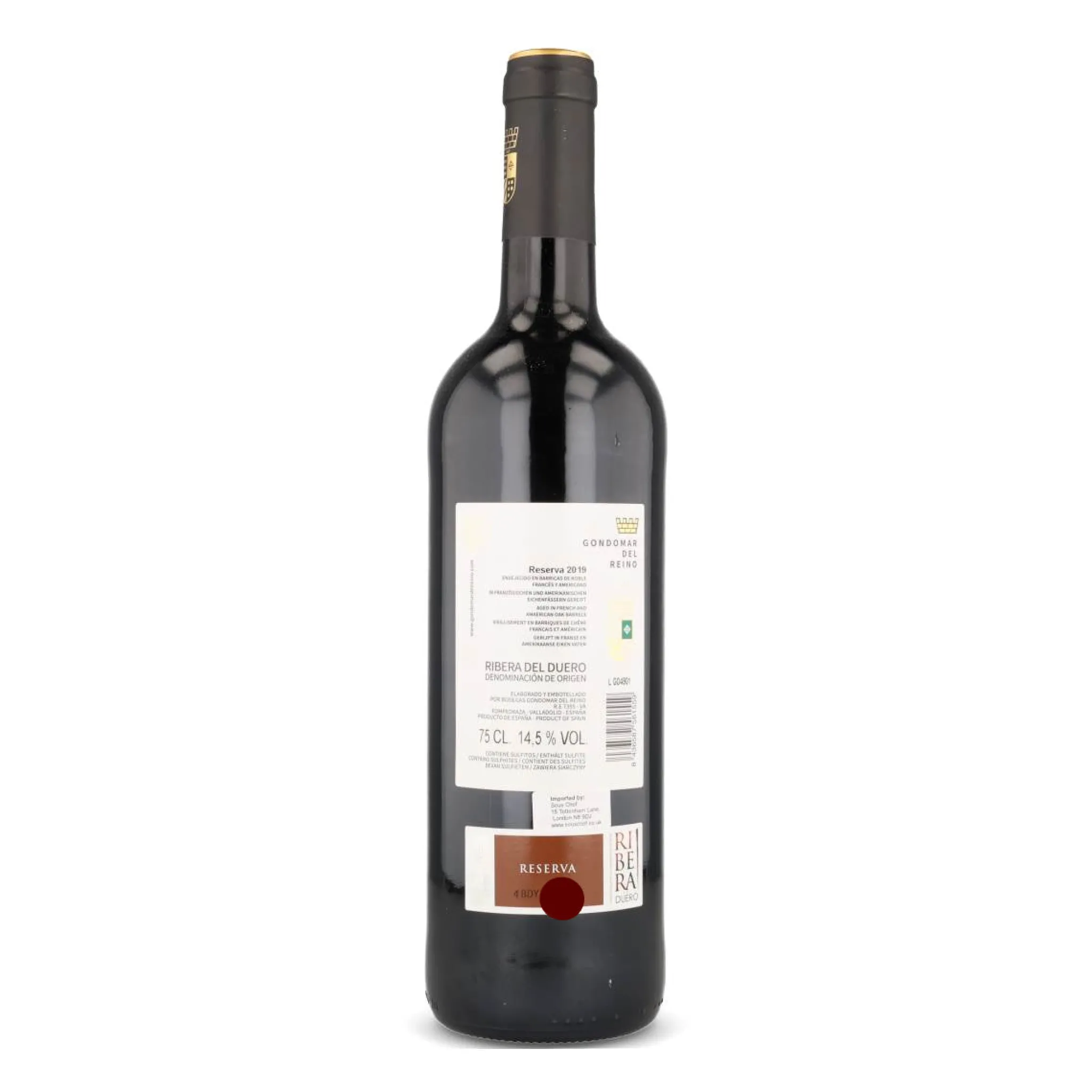 Gondomar del Reino Ribera del Duero Reserva 2019, 750ml Hot