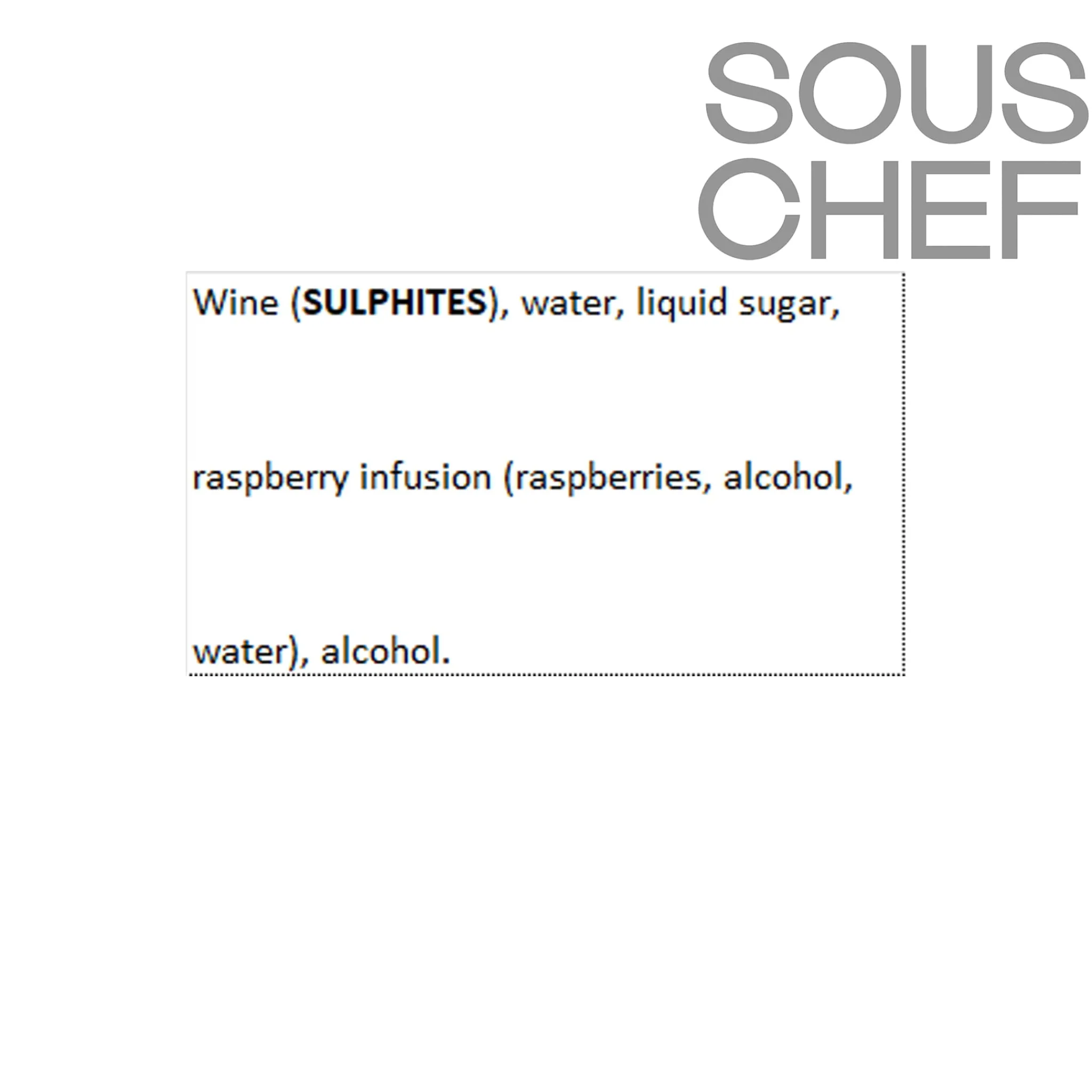 Grand Rubren Raspberry Aperitif 15V, 500ml Hot