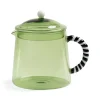 &Klevering Green Glass Teapot, 1 Litre Best