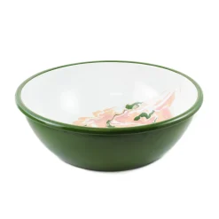 Kapka Green Marble Enamel Large Salad Bowl, 32cm Hot