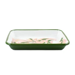 Kapka Green Marble Enamel Roasting & Serving Dish, 26cm Online