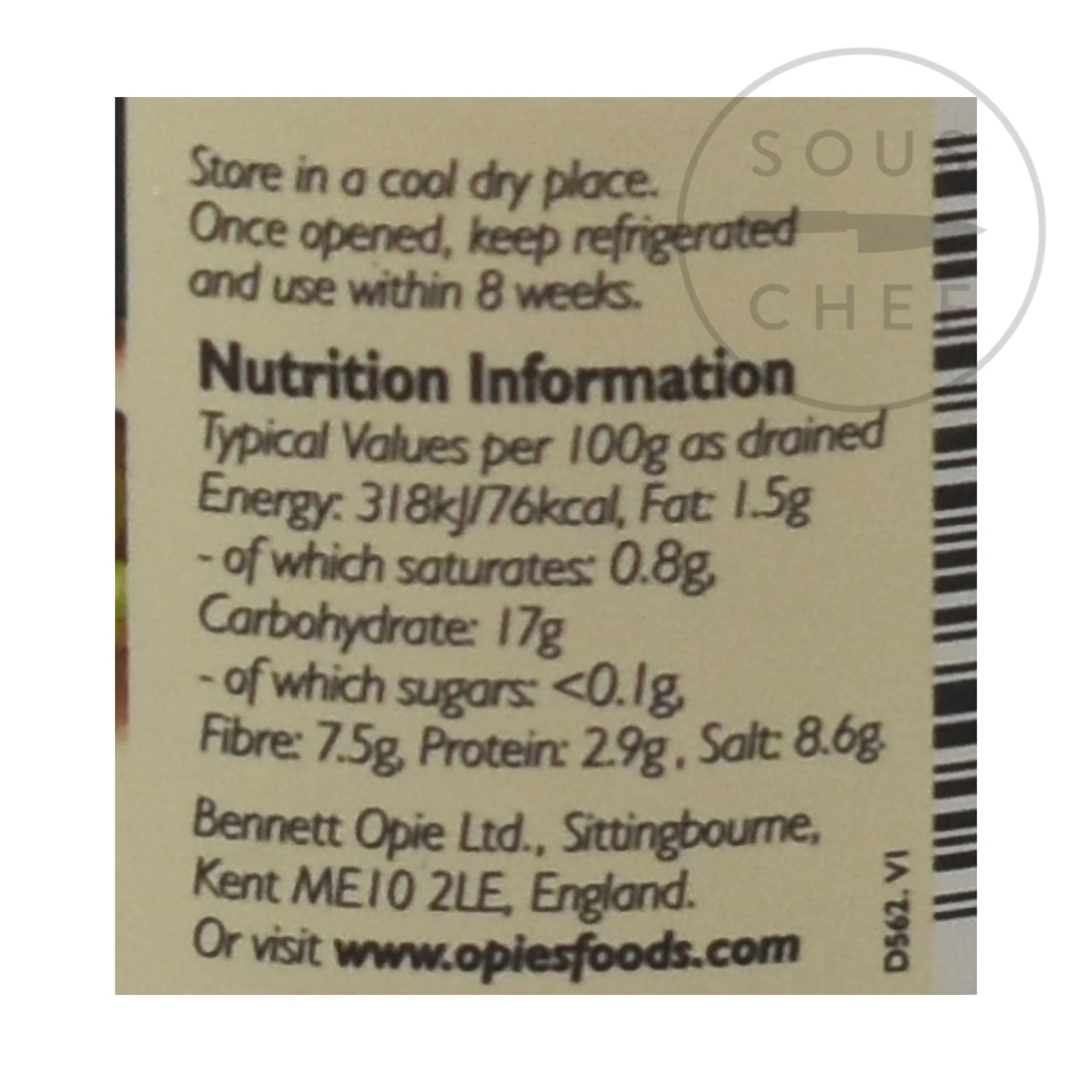 Opies Green Peppercorns in Brine Hot