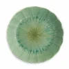 Kiji Stoneware & Ceramics Green Scalloped Japanese Deep Dinner Plate, 22cm Hot