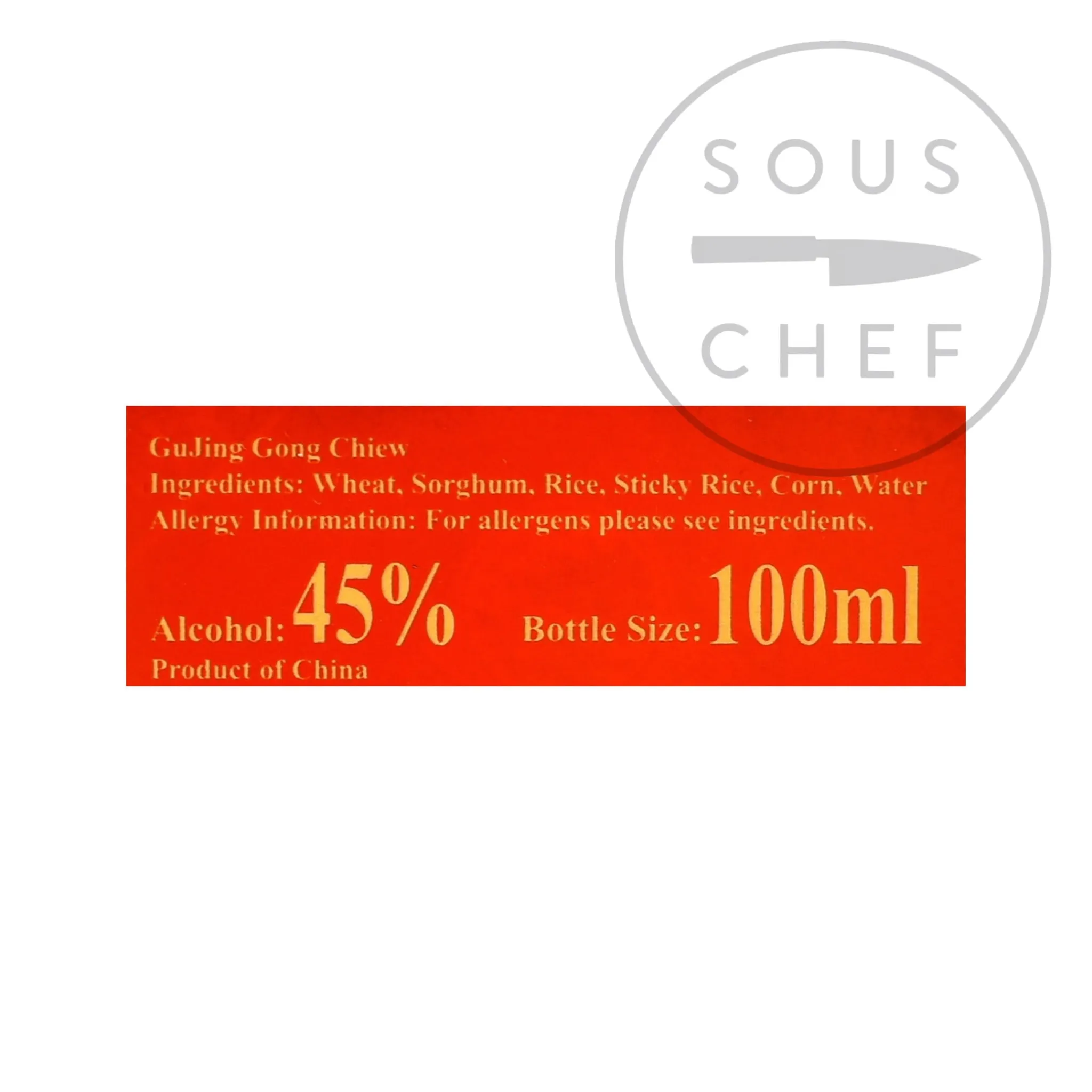 Gujinggong Chiew Red Bottle Baijiu 45%, 100ml Discount