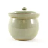 Sauerkraut Pots Handmade Stoneware Fermenting Crock in Green 2 litre Best