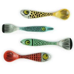 Hannah Turner Set of 4 Fish Spoons, 13cm Clearance