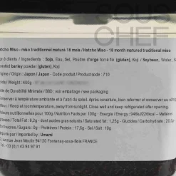 NODA MISO Hatcho Miso Traditional 18 Month Matured Miso, 400g Discount