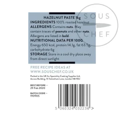 Sous Chef Hazelnut Paste for Catering, 1kg