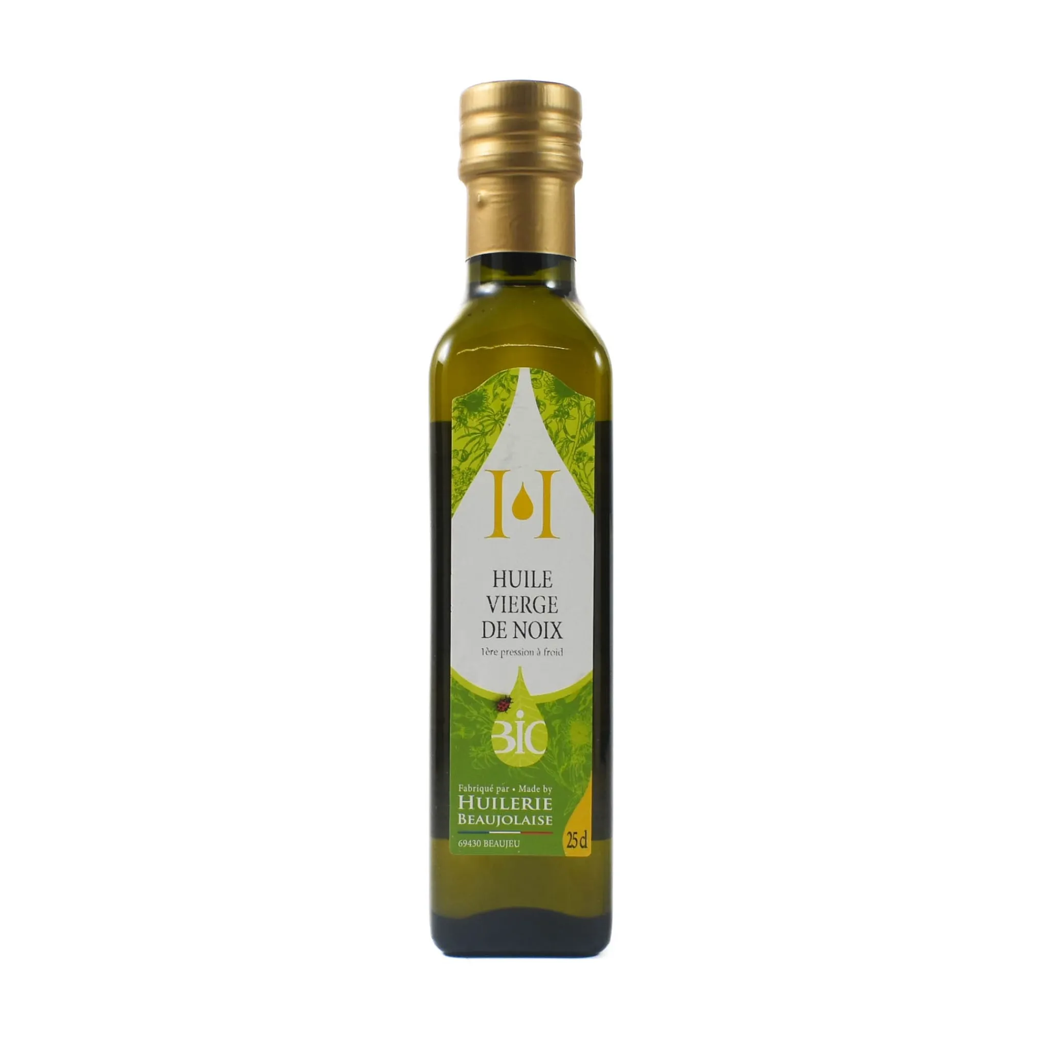 Huilerie Beaujolaise Organic Walnut Oil, Cold Pressed, 250ml Hot