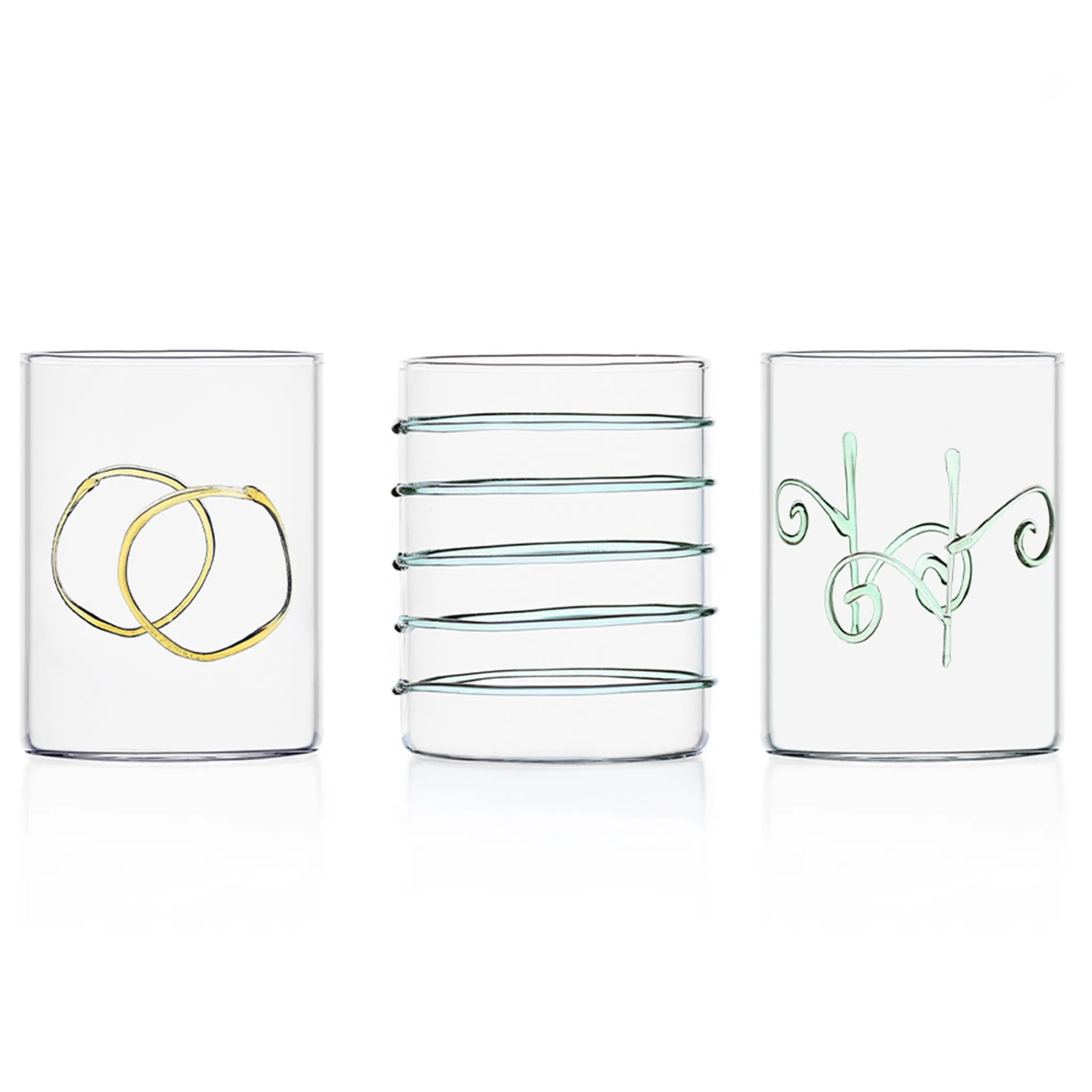 Ichendorf Milano Set of 6 Assorted Water Tumblers, Assorted Colours Online