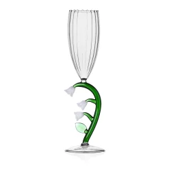 Ichendorf Milano White Flower Optical Champagne Flute, 160ml Hot