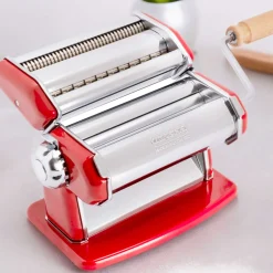 Imperia Pasta Imperia Red Pasta Maker with Dust Bag & Hopper New