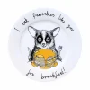 Jimbob Art I Eat Pancakes Like You For Breakfast! Side Plate, 20cm New