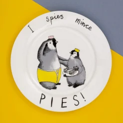 Jimbob Art I Spies Mince Pies! Side Plate, 20cm Best