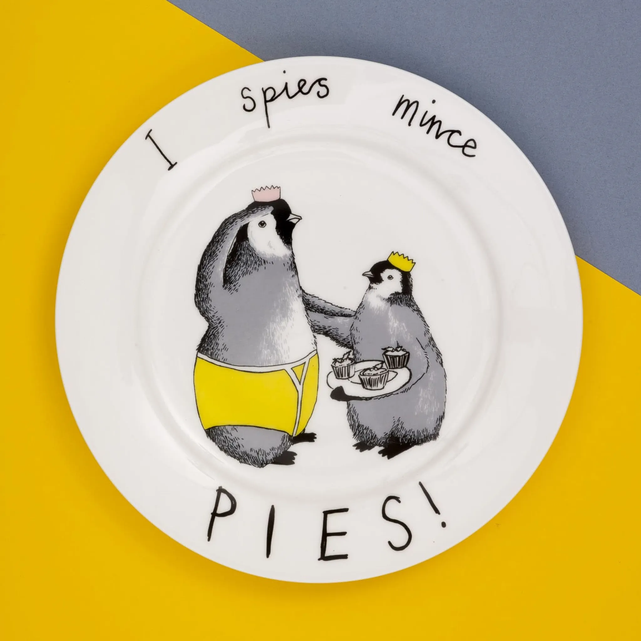 Jimbob Art I Spies Mince Pies! Side Plate, 20cm Best