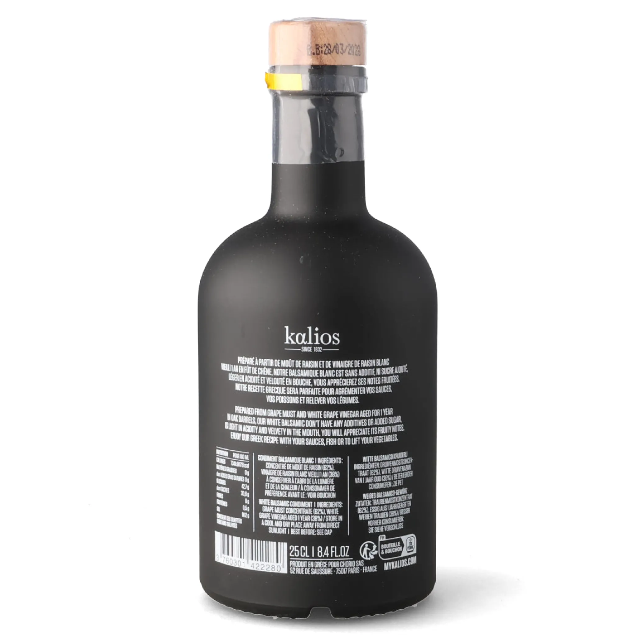 Kalios White Balsamic Vinegar, 150ml New