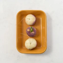 Kapka Enamel Kapka x Sous Chef Colourblock Enamel Roasting Dish, 21cm, Pink & Yellow Hot