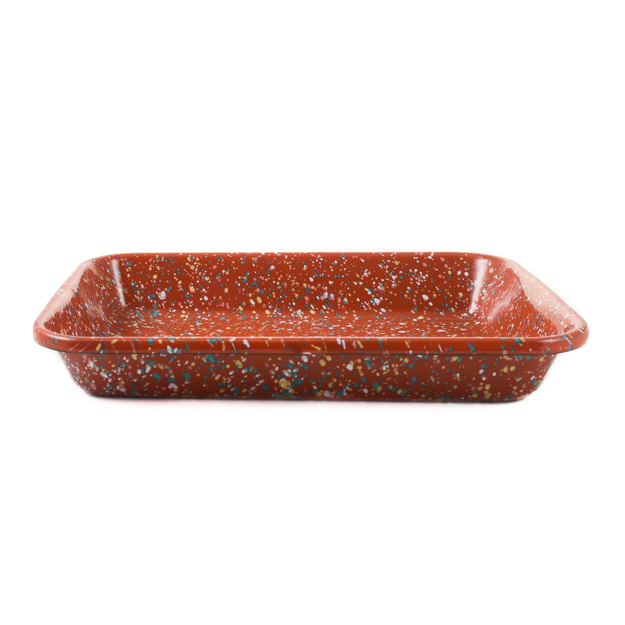 Kapka x Sous Chef Rust Splatter Enamel Roasting & Serving Dish, 26cm Discount
