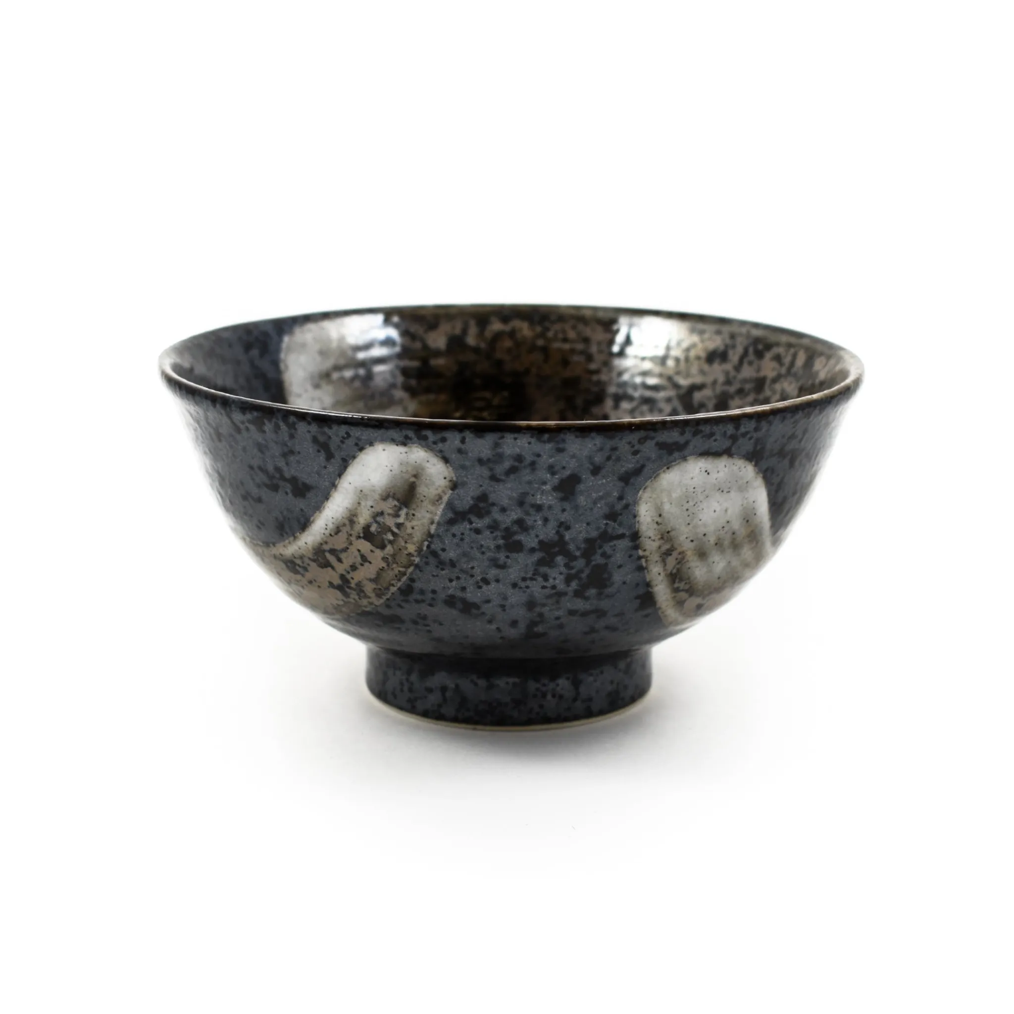 Kiji Stoneware & Ceramics Karasuba-Iro Large Rice Bowl, 15.7cm Hot