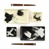 Kiji Stoneware & Ceramics Kuro To Shiro Sushi Serving Set