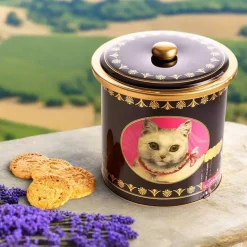La Sablesienne French Sable Biscuits in Round Cat Tin, 250g Clearance
