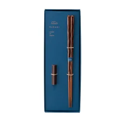 Kawai Co. Ltd Lancewood Brown Japanese Luxury Chopstick Gift Set, 23cm