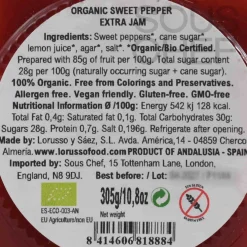LoRUSSo Organic Artisanal Pepper Jam, 305g New