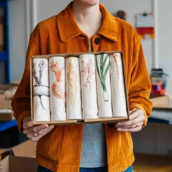 Lottie Day Garden Veg Mixed Design Napkins Box of 6 Online