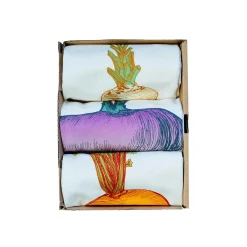 Lottie Day Gift Box Set of 3 Mixed Veg Tea Towel Clearance