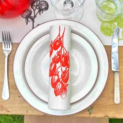 Lottie Day Set of 6 Tomato Napkins Hot
