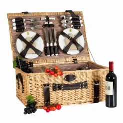 Les Jardin de la Comtesse Louvre Natural Picnic Basket, 6 Person Sale