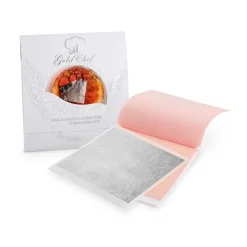 Manetti 100% Pure Edible Silver Leaf - 5 Sheets