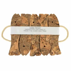 Liga Marbled Cork Five Fish Trivet, 22cm Discount