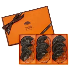 Melt London 9 Piece Dark Chocolate Dipped Orange Slices New
