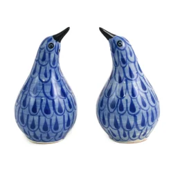 Gorky Pottery Mexican Hand Painted Bird Salt & Pepper Shaker Set Discount