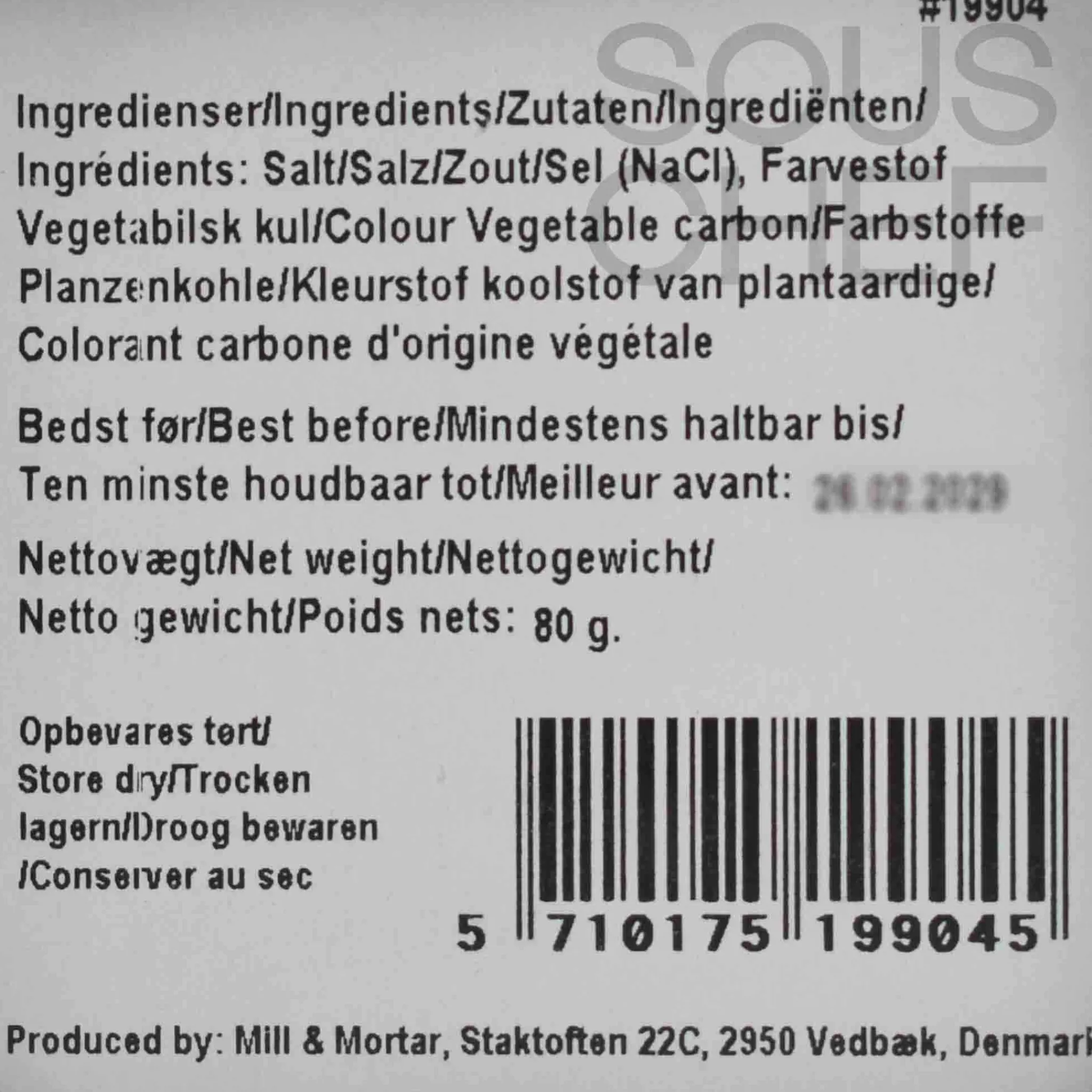 Mill & Mortar Black Salt Flakes, 80g Sale