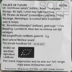 Mill & Mortar Organic Salade de Fleurs, 2g Discount