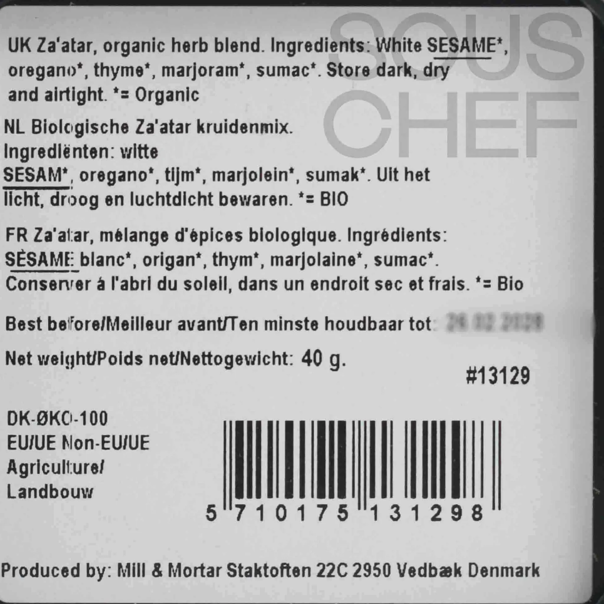 Mill & Mortar Organic Za'atar, 40g Sale